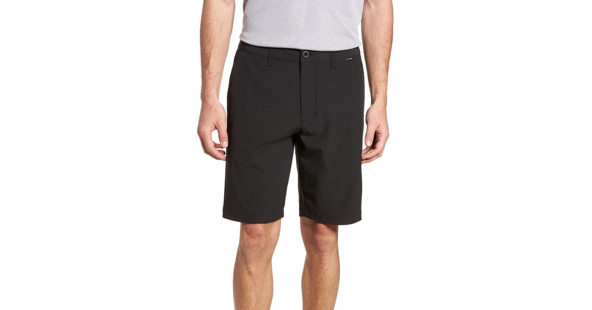 Travis Mathew Beck Stretch Performance Shorts in Black for Men - Lyst