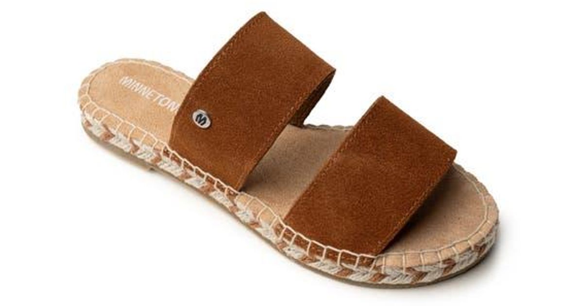 Poppie Randal Minnetonka Poppie Sandal in Brown | Lyst