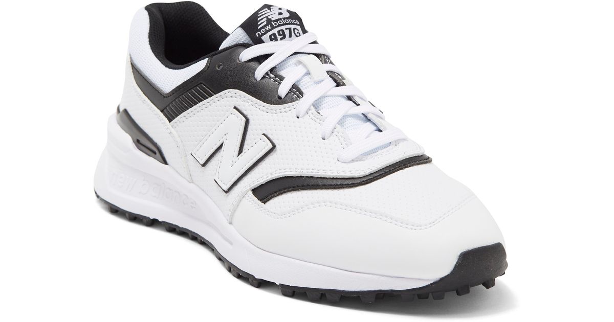 New Balance 997 Sl Waterproof Golf Shoe in White for Men Lyst