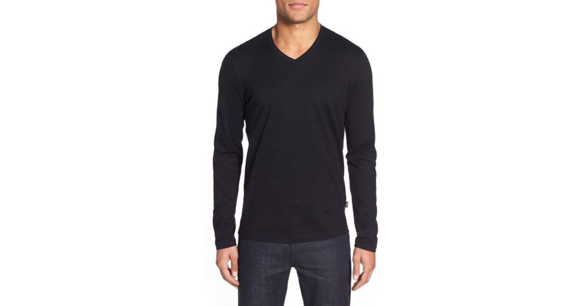 mens boss long sleeve t shirt