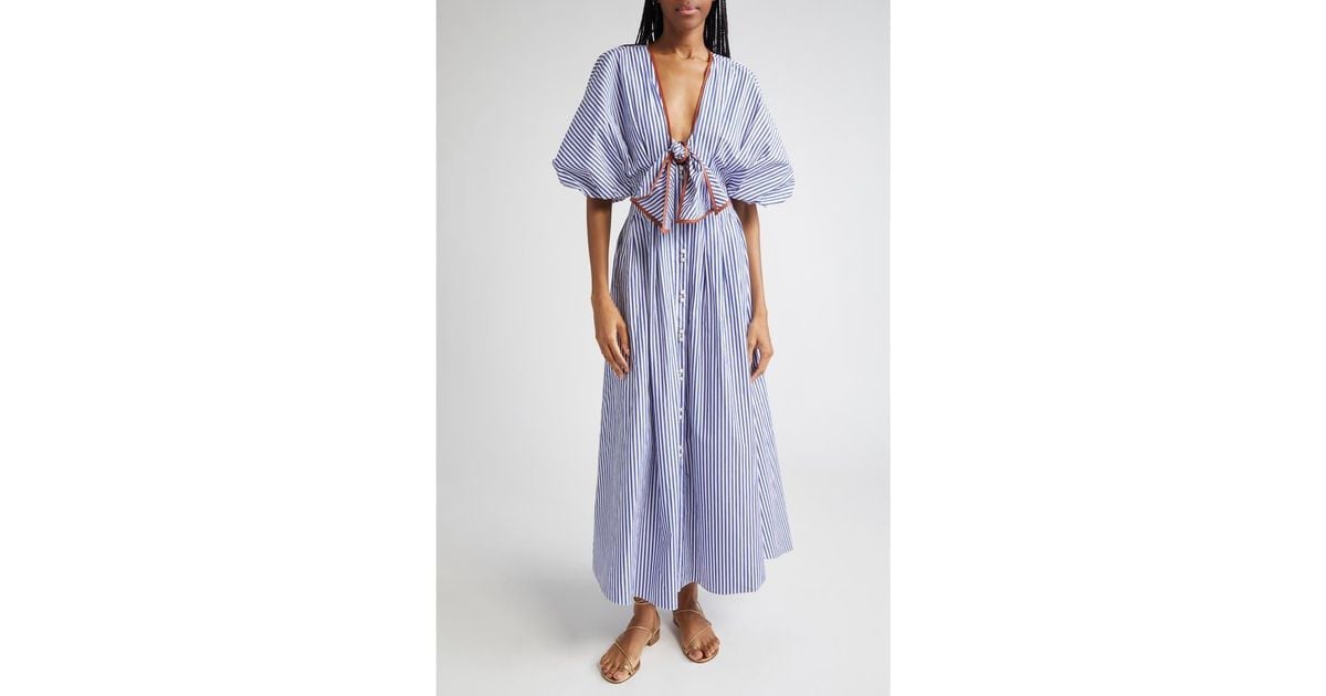 johanna ortiz blue and white dress Johanna Ortiz Offical Endless Spring Dress main image 1