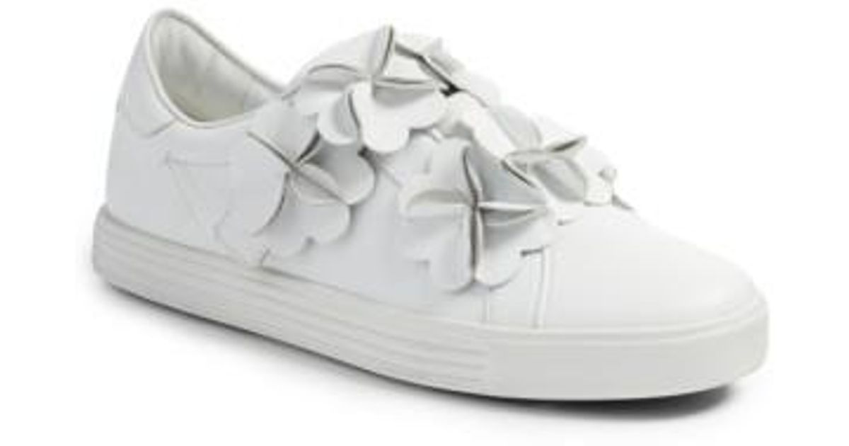 Kennel & Schmenger Leather Kennel & Schmenger Town Floral Embellished  Sneaker in White/ Silver (Black) - Lyst