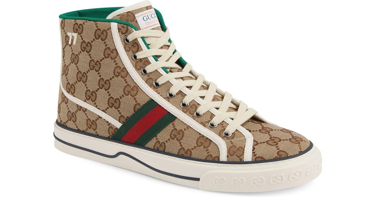 gucci canvas high top