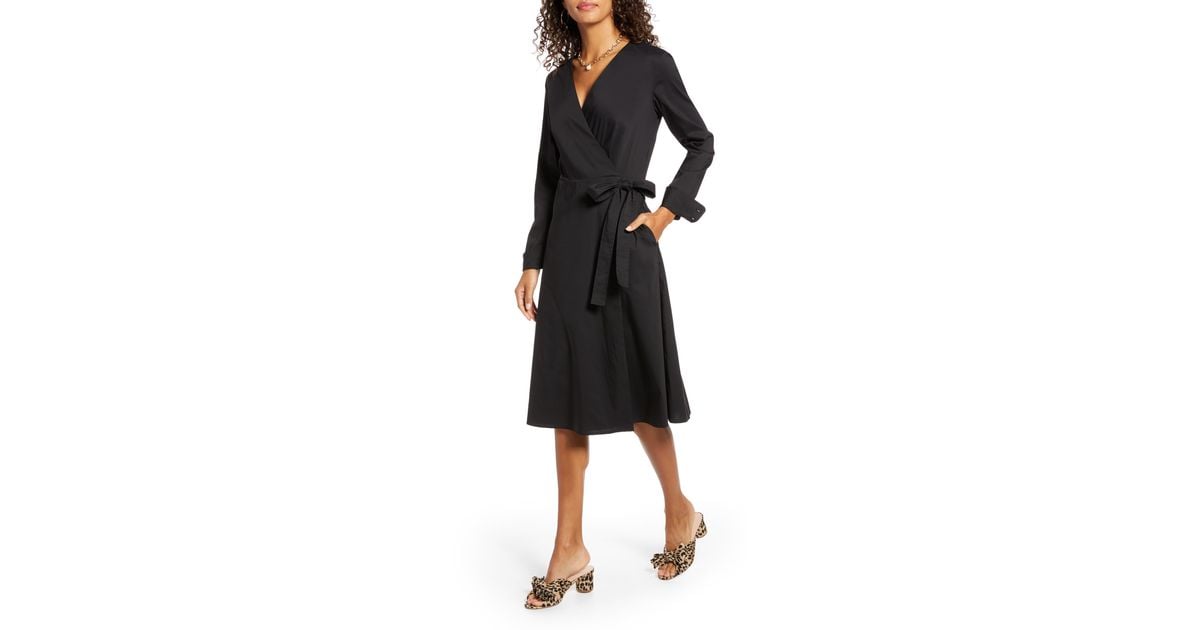 1901 poplin detail dress