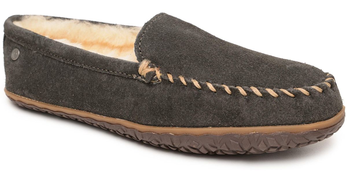 Tobie Water Resistant Genuine Shearling Moccasin Slipper in