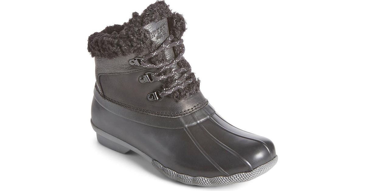 sperry diamond weave saltwater bootie