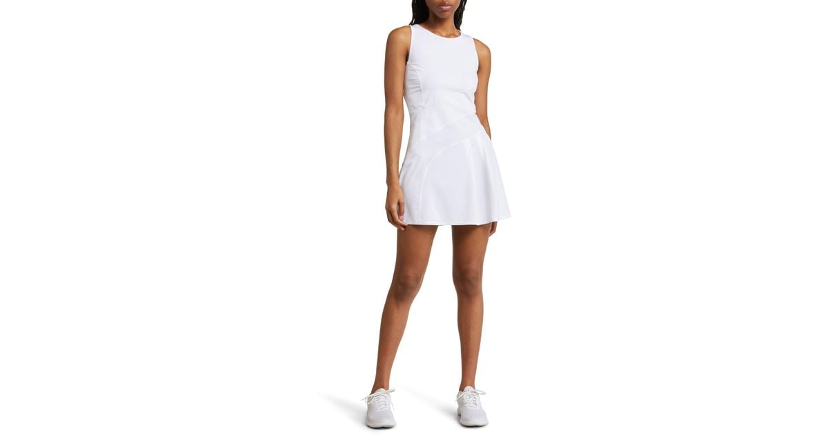 Sweaty Betty Grand Slam Tennis Dress in White | Lyst