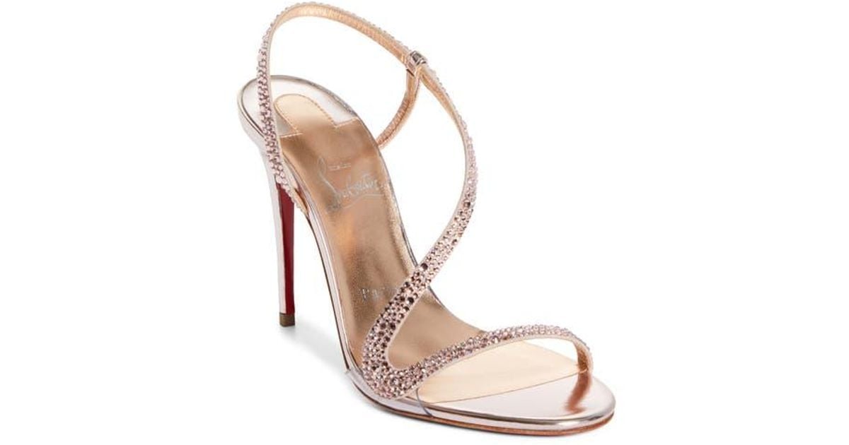 Christian Louboutin Rosalie Crystal Embellished Slingback Sandal