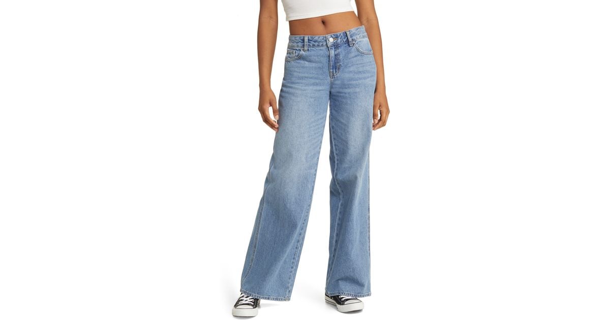 PacSun Low Rise Baggy Jeans In Blue | Lyst