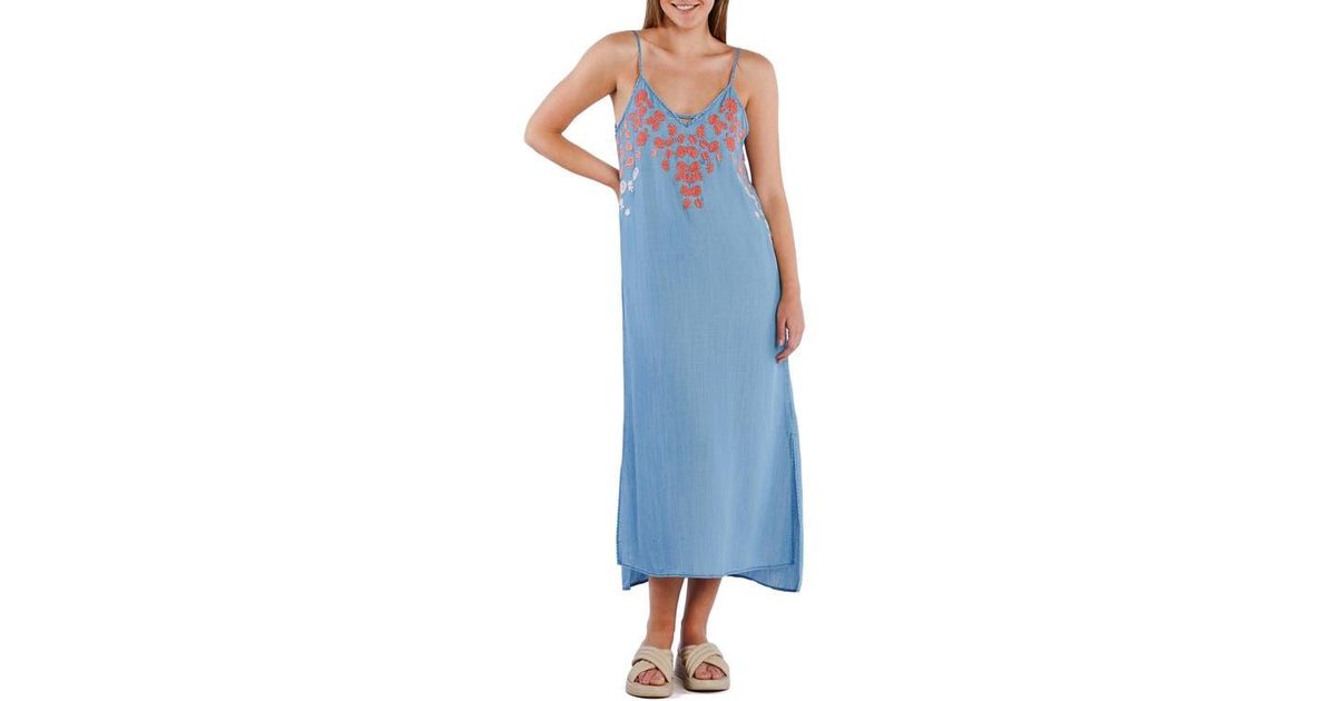chinese dress ladies Light Chambray Maxi Dress - All Dresses main image 0