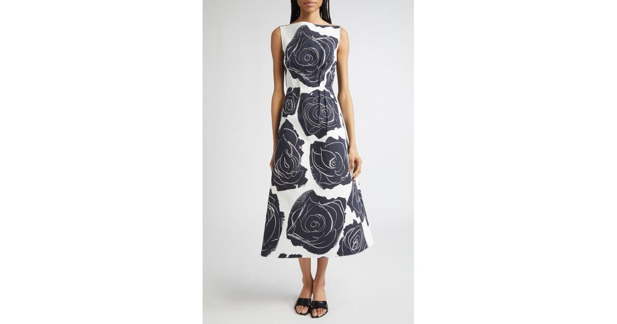 ★MARNI★ Floral Print Midi Dress Lily White ABMA1162A0UTC32 Marni Midi Dress - Lily White | Garmentory