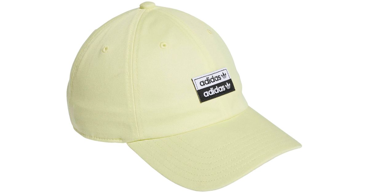 yellow adidas baseball cap