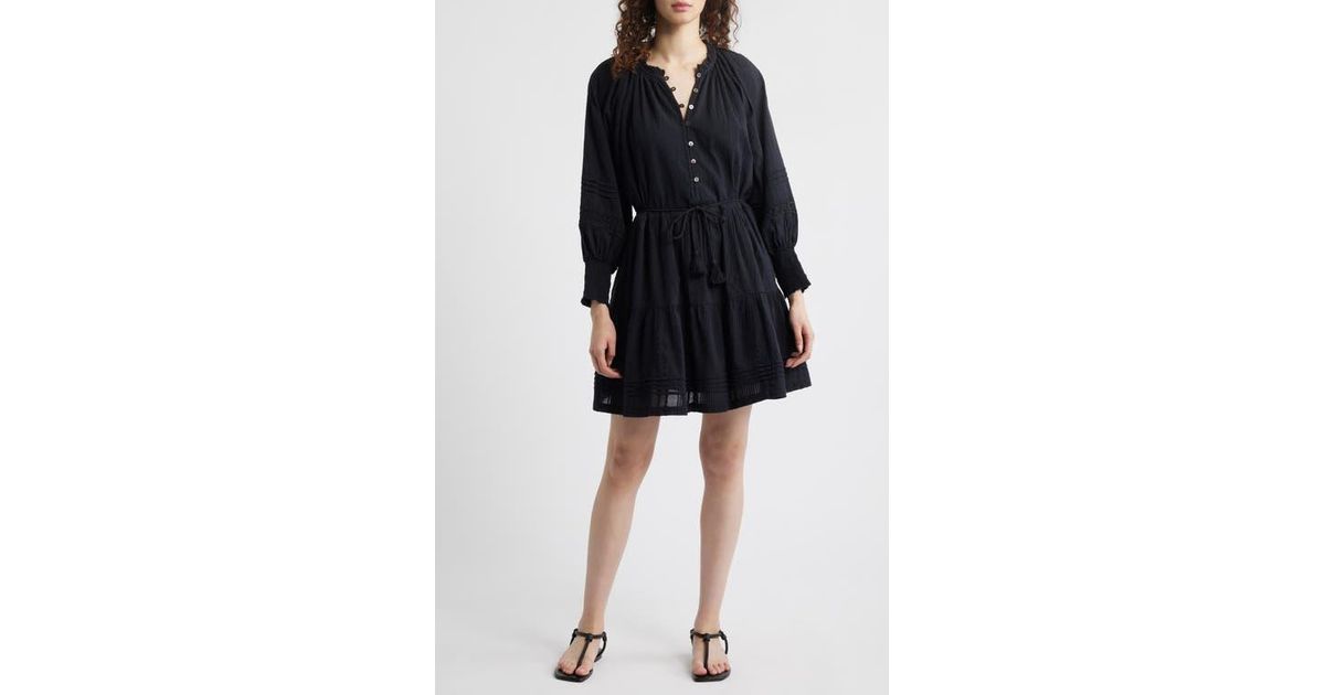 Cleobella Meadow Long Sleeve Cotton Seersucker Minidress in Black | Lyst Cleobella Meadow Long Sleeve Cotton Seersucker Minidress in Black | Lyst