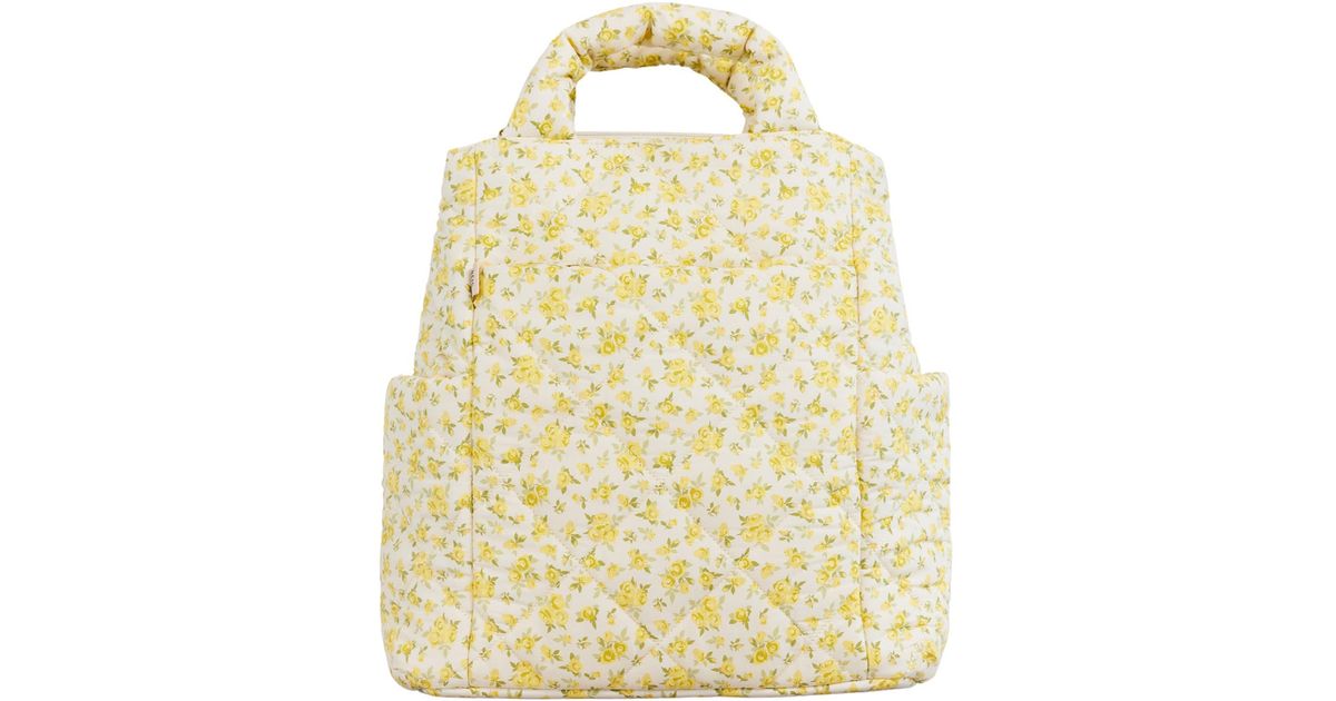 BEIS Diaper Bag Backpack Tote in Metallic Lyst