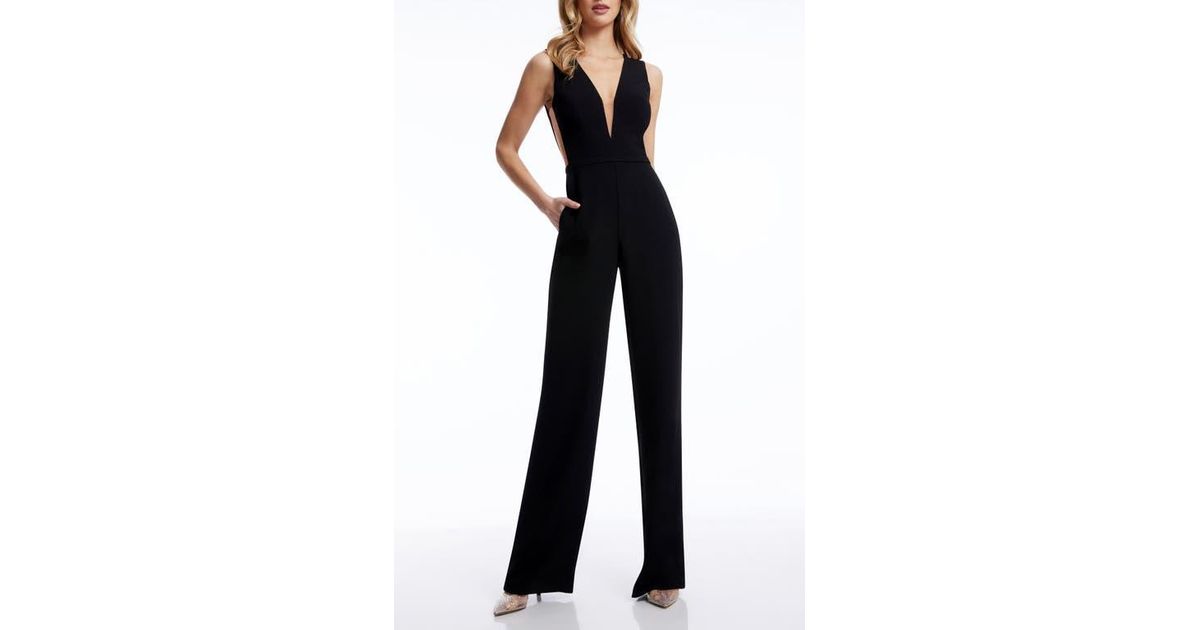 open lace back dress Amazon.com: COSMOPOLITAN x Dress the Population Women's Emmy Plunge Velvet  Jumpsuit, Black, Small : Clothing, Shoes & Jewelry main image 1