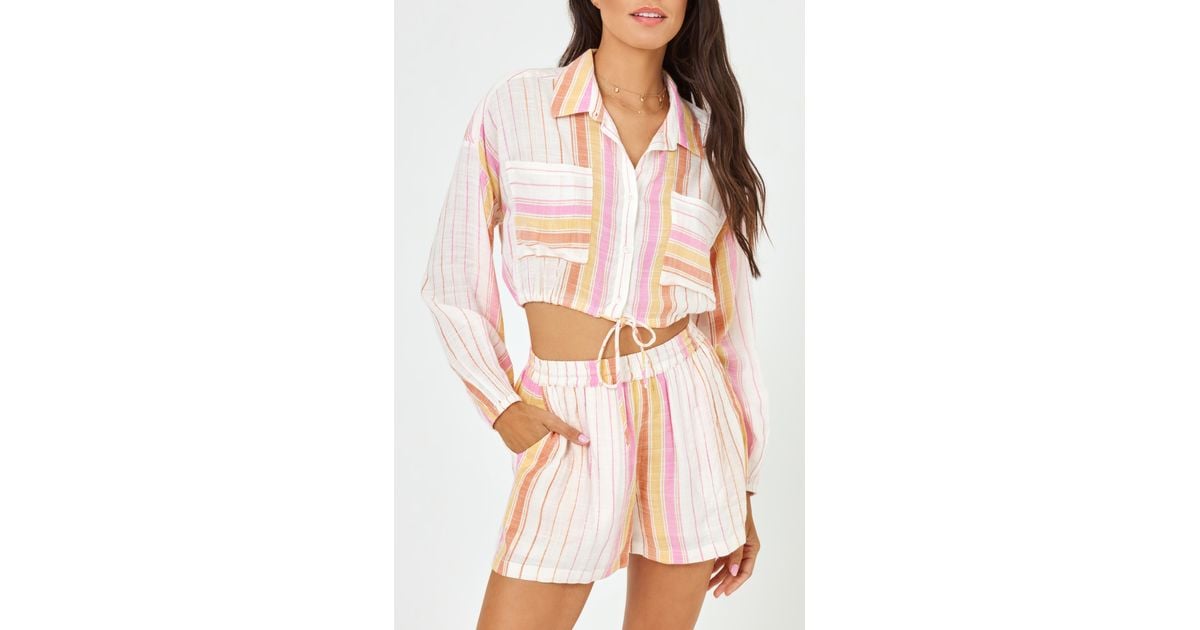 L*Space St. Lucia Coverup Crop Top Lyst