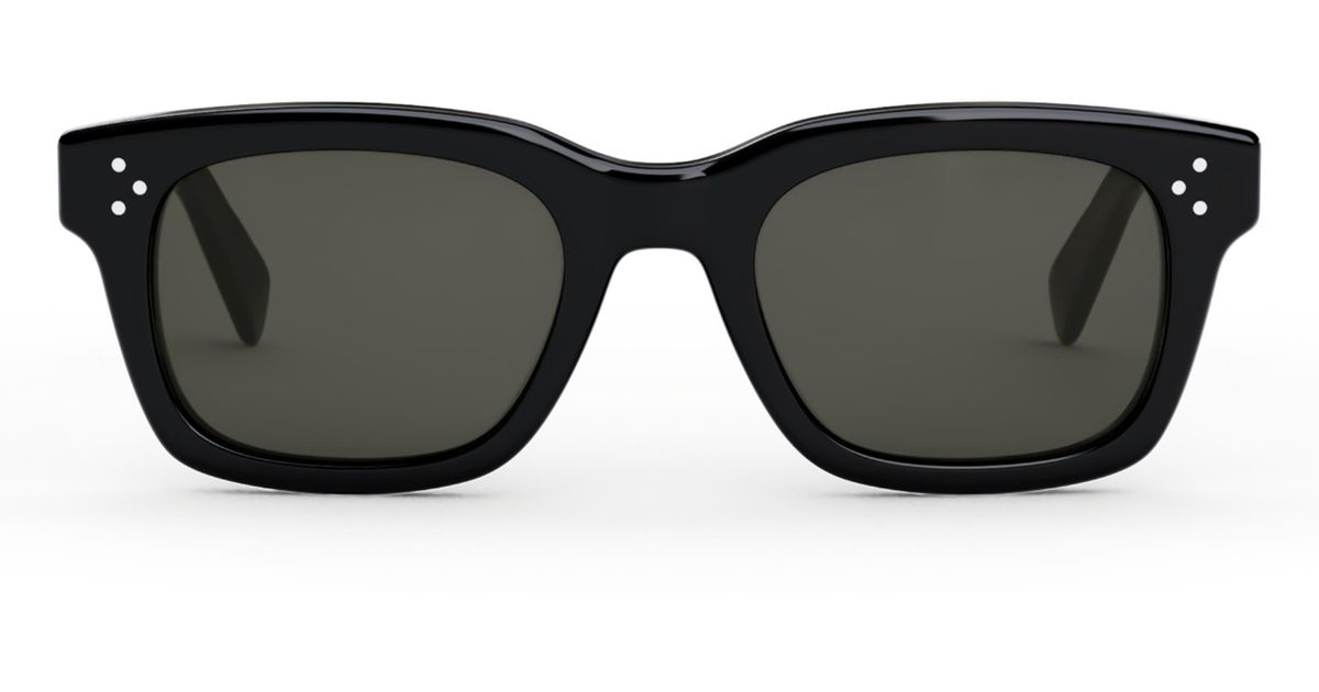 Celine Bold 3 Dots 50mm Square Sunglasses in Black | Lyst