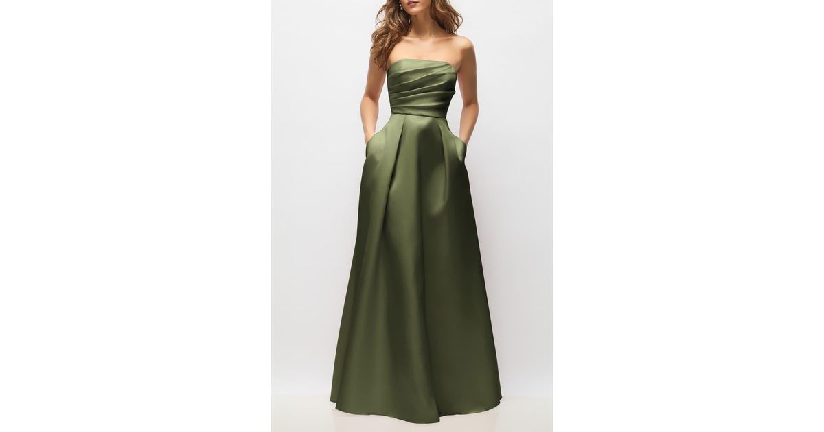 alfred sung green dress Green Alfred Sung Halter Bridesmaid Dresses