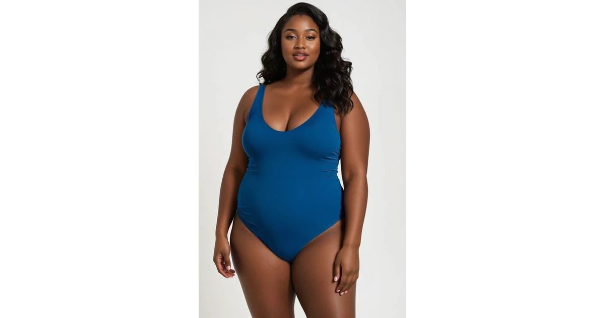 Plus Size Swimwear With Bra Built In
