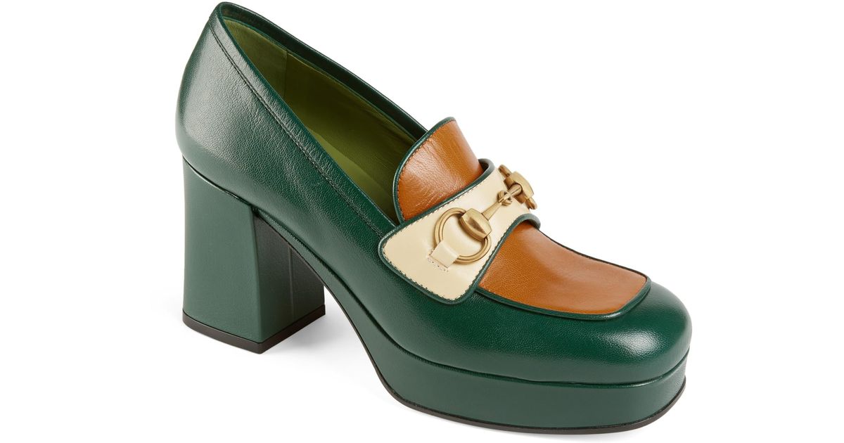 gucci houdan platform pump