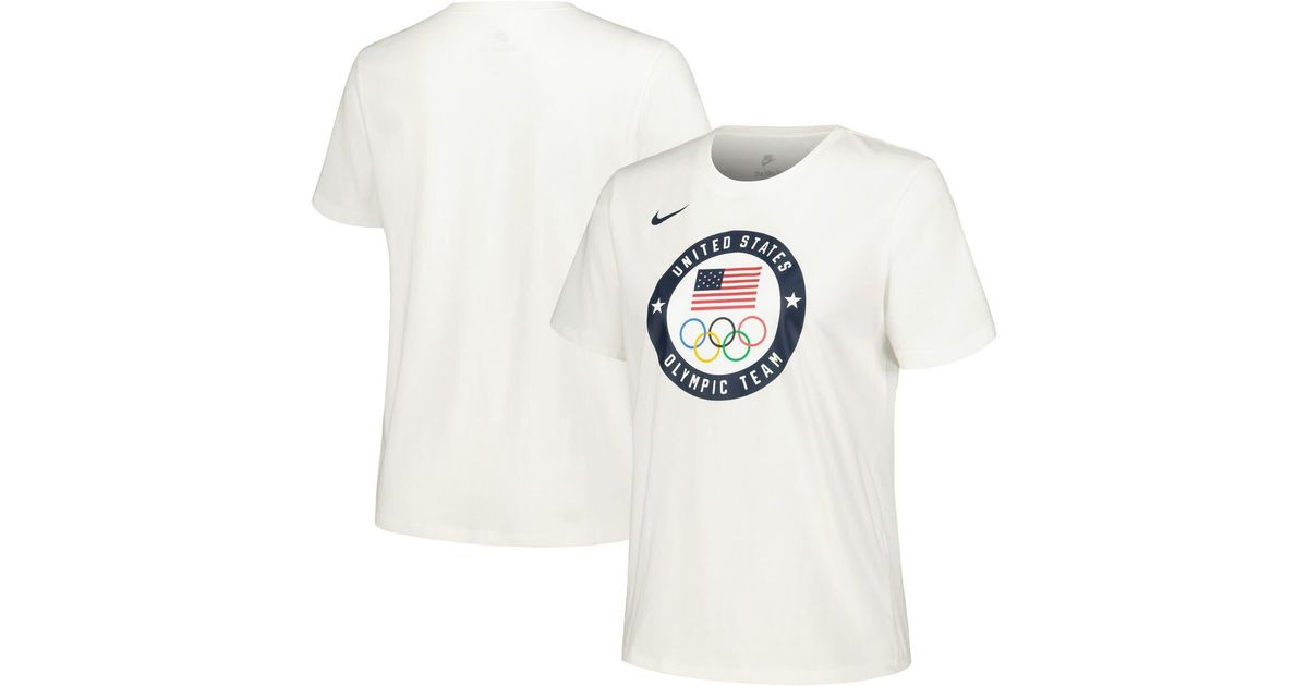 Nike Team Usa 2024 Summer Olympics Media Day Look Essentials Tshirt At