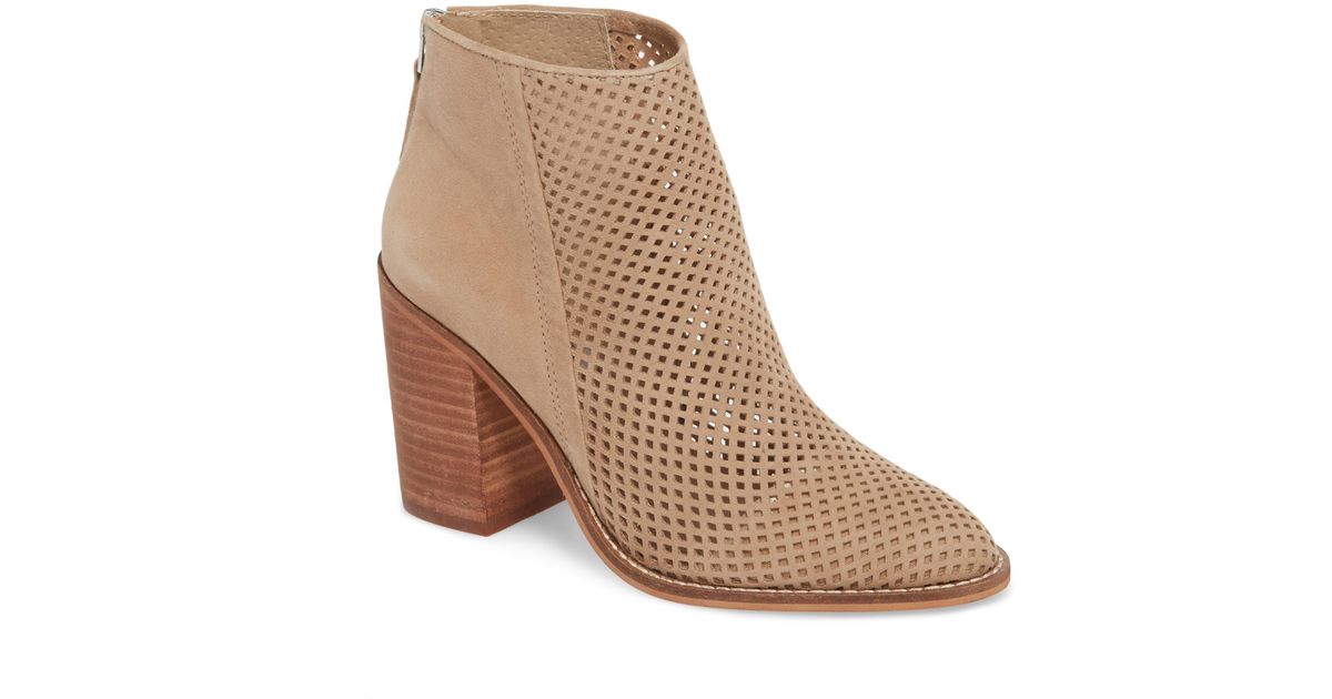steve madden abigail perforated bootie