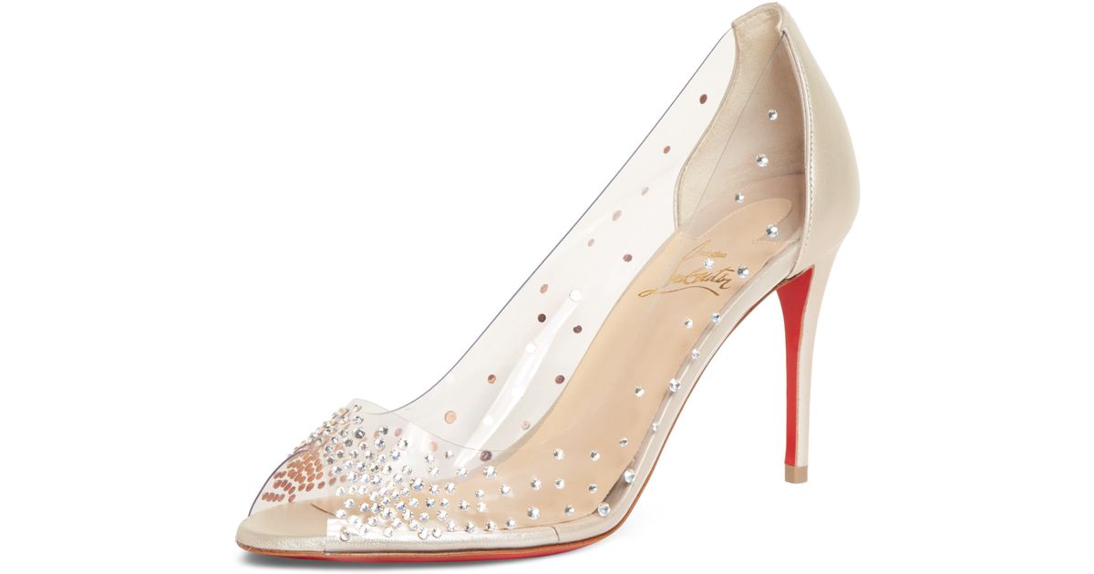 louboutin heels clear