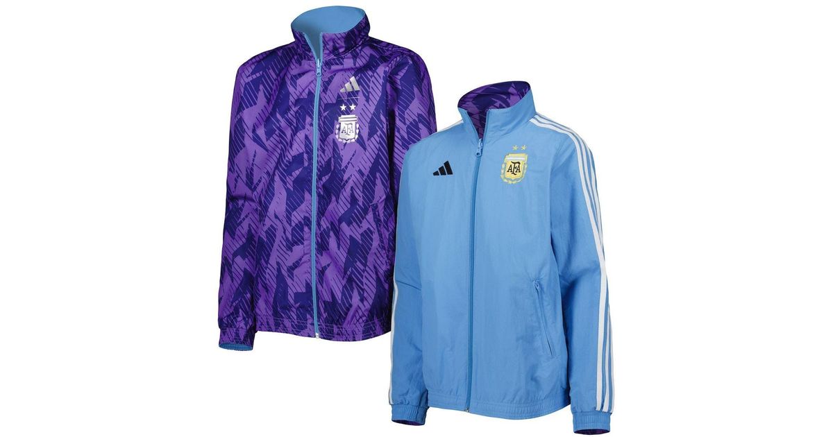 adidas Youth /purple Argentina National Team Anthem Fullzip Reversible Team Jacket At Nordstrom