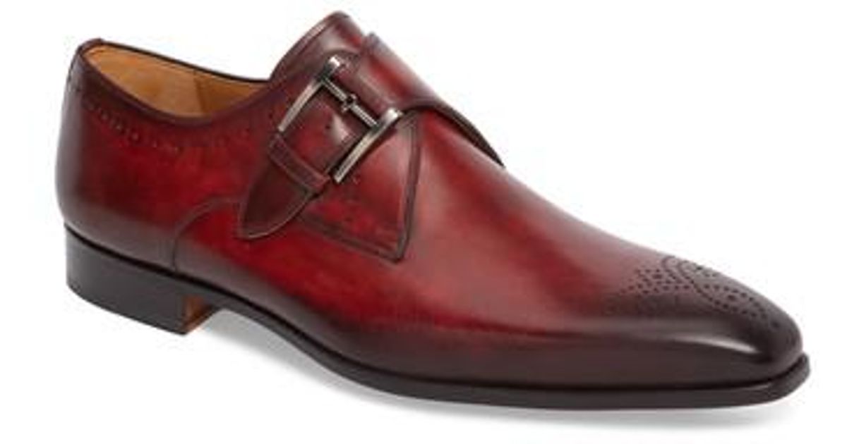red magnanni shoes