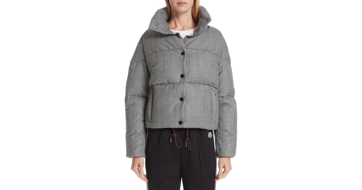 Moncler Cer Wool Down Puffer Jacket in Gray - Lyst