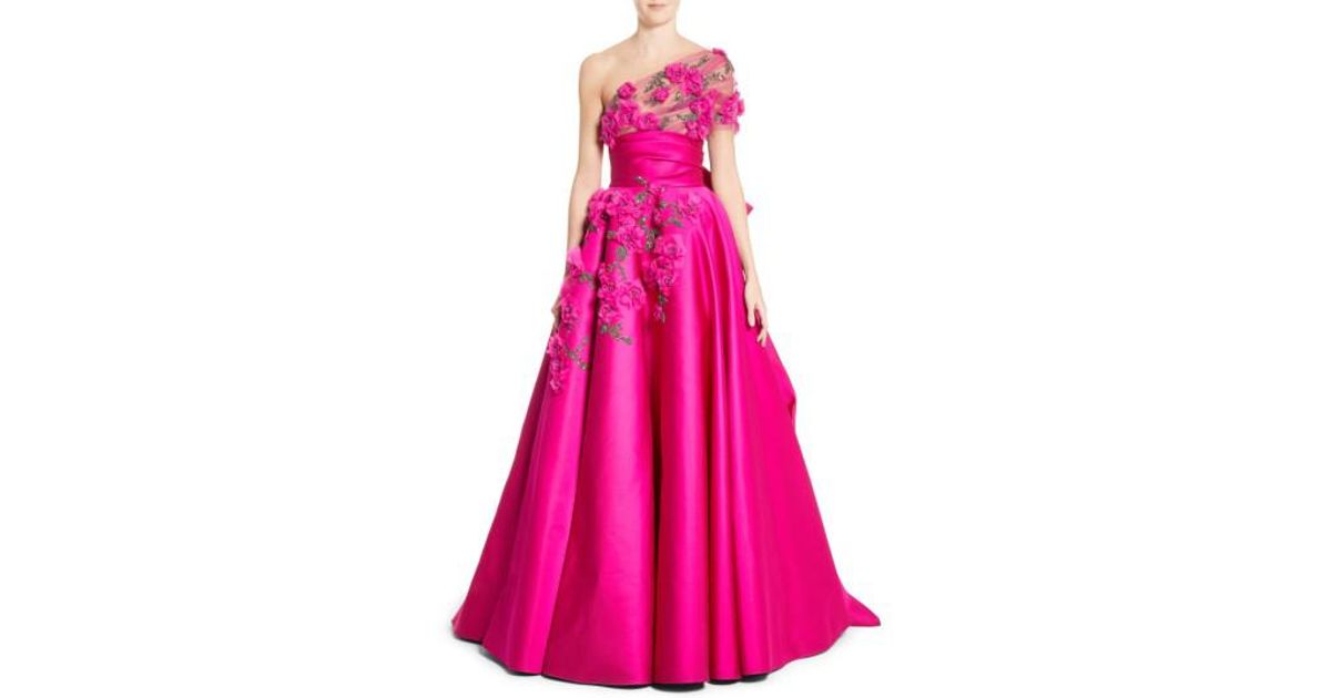 wrap ball gown