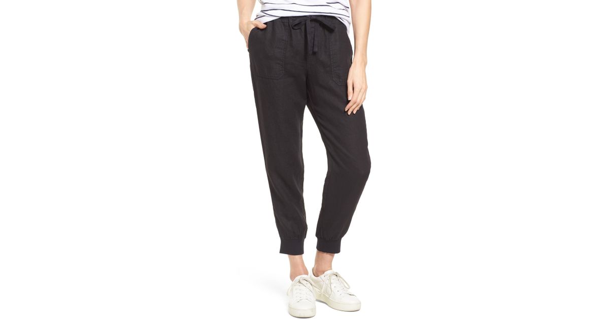 caslon linen jogger pants