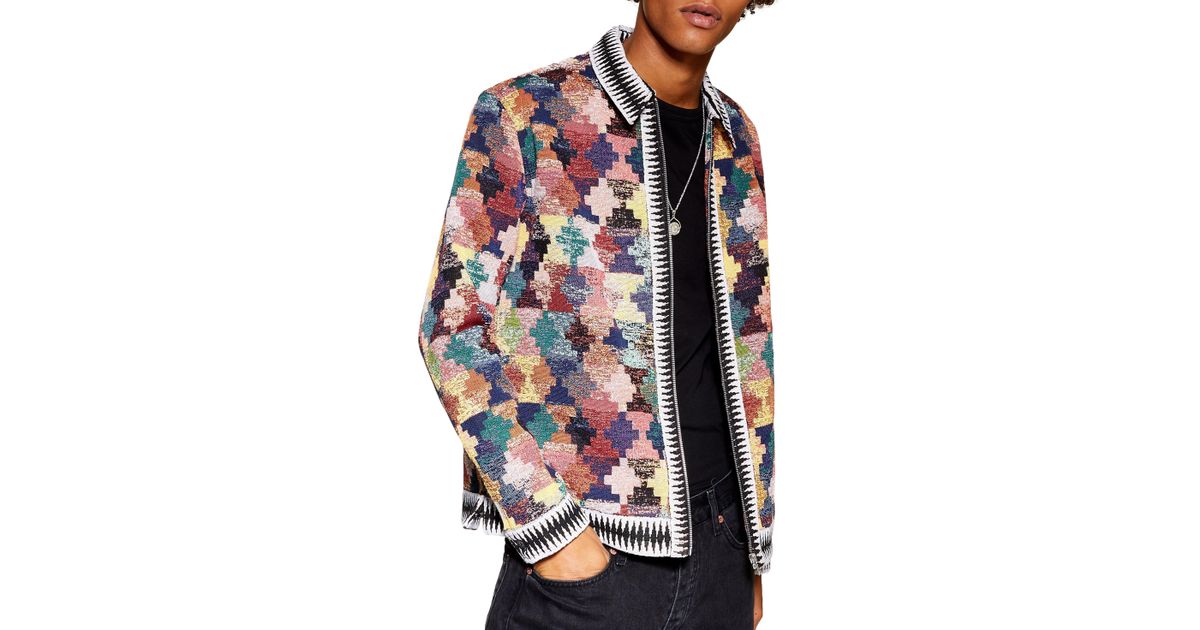 topman tapestry jacket