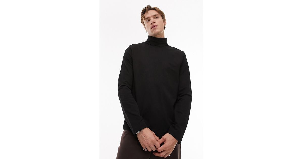 Topman hotsell black turtleneck