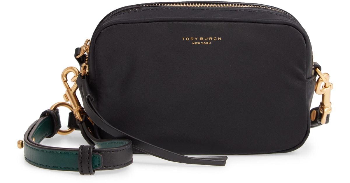 Tory Burch Perry Mini Nylon Crossbody Bag in Black Lyst