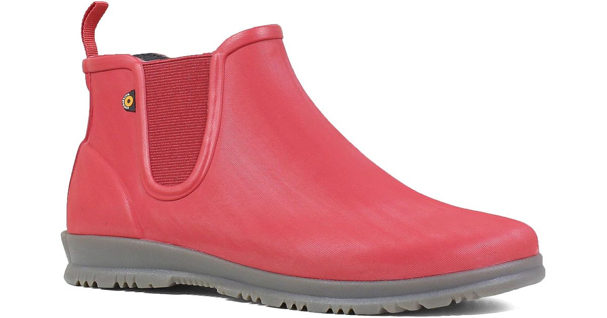 bogs women's sweetpea ankle height rubber rain boot