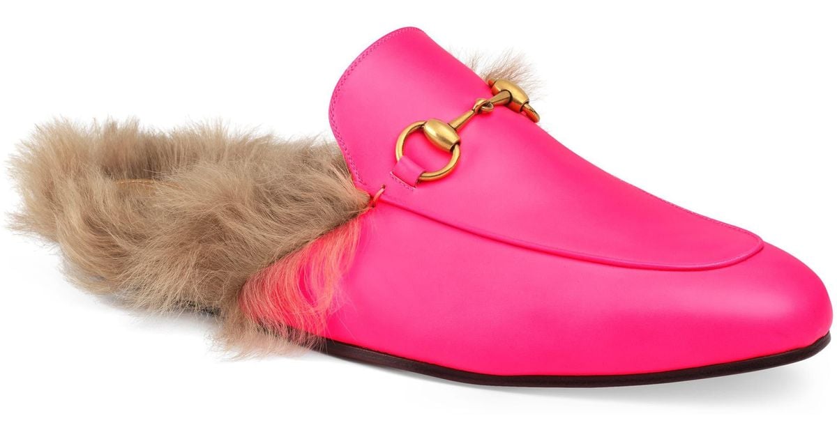 gucci princetown loafers pink