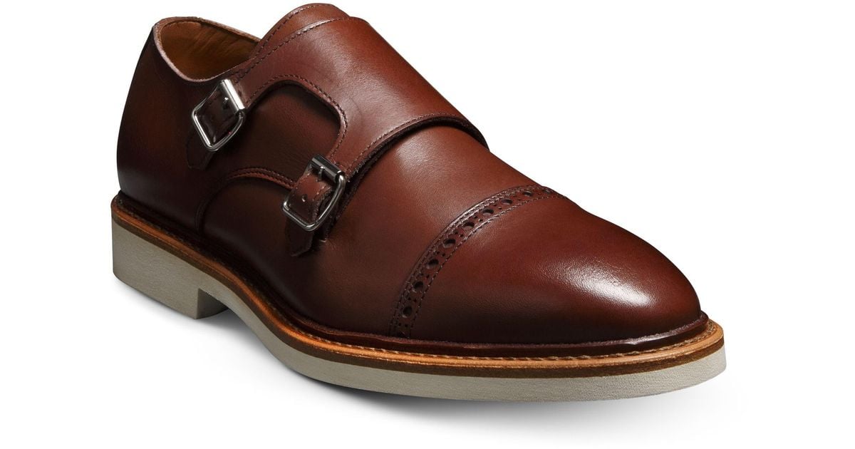 Allen Edmonds Charles Monk Strap Loafer in Brown for Men | Lyst