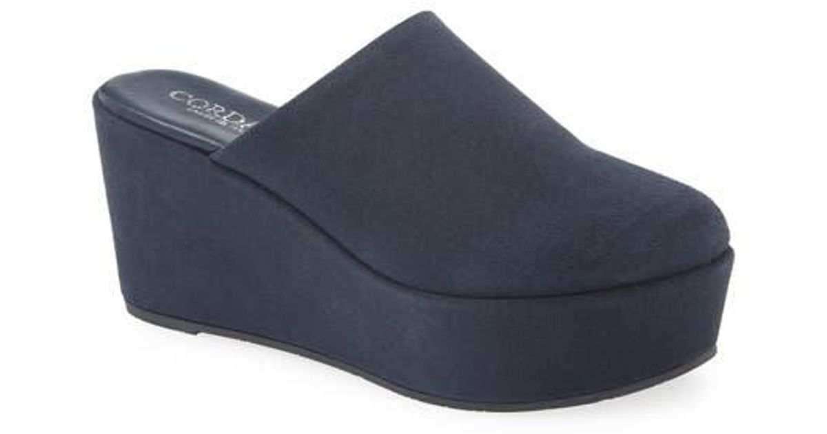 Cordani Jules Platform Mule in Blue | Lyst