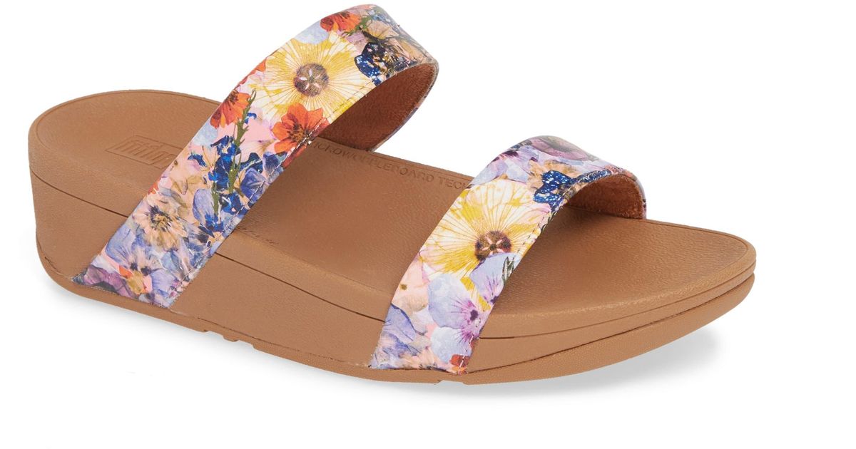 fitflop lottie flower crush wedge sandal