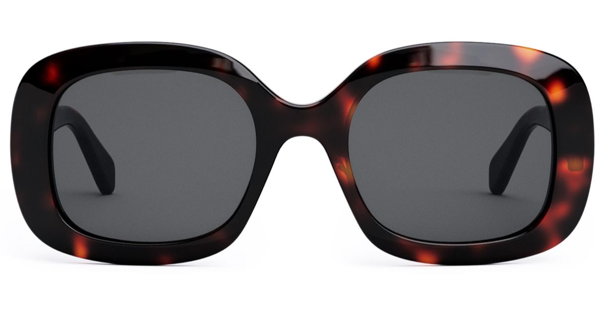 Celine Triomphe 52mm Square Sunglasses in Black | Lyst