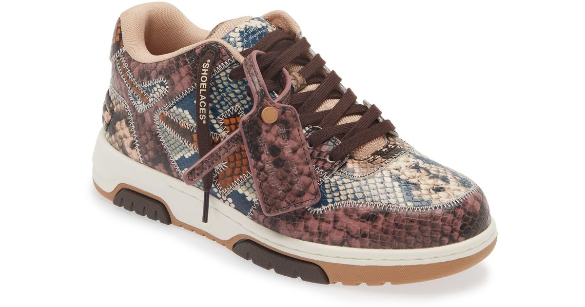 蛇柄！Off-White スニーカー OUT OF OFFICE BROWN SNAKE nm_4644130_100147_m
