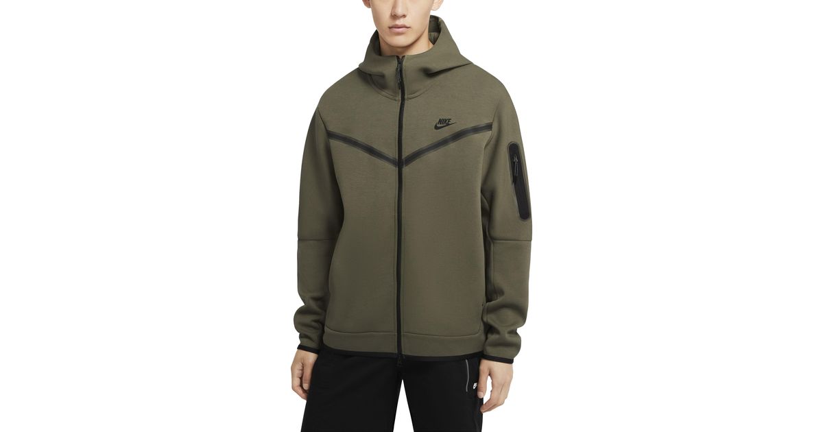 Nike Sportswear Tech Fleece Full-zip Hoodie (twilight Marsh) in Green for Men - Lyst