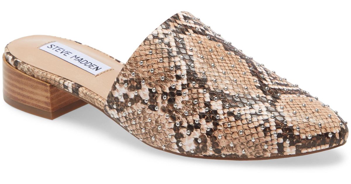 steve madden snake mules