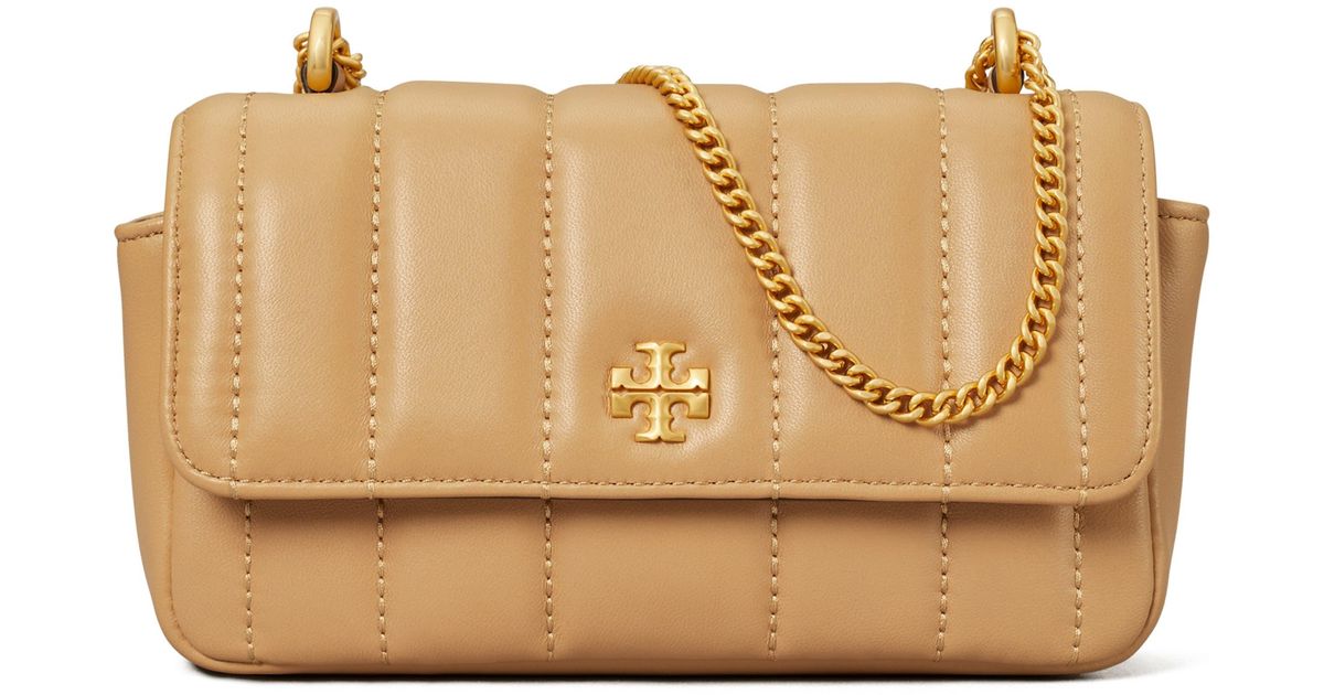 Tory Burch Mini Kira Flap Convertible Quilted Leather Shoulder Bag in