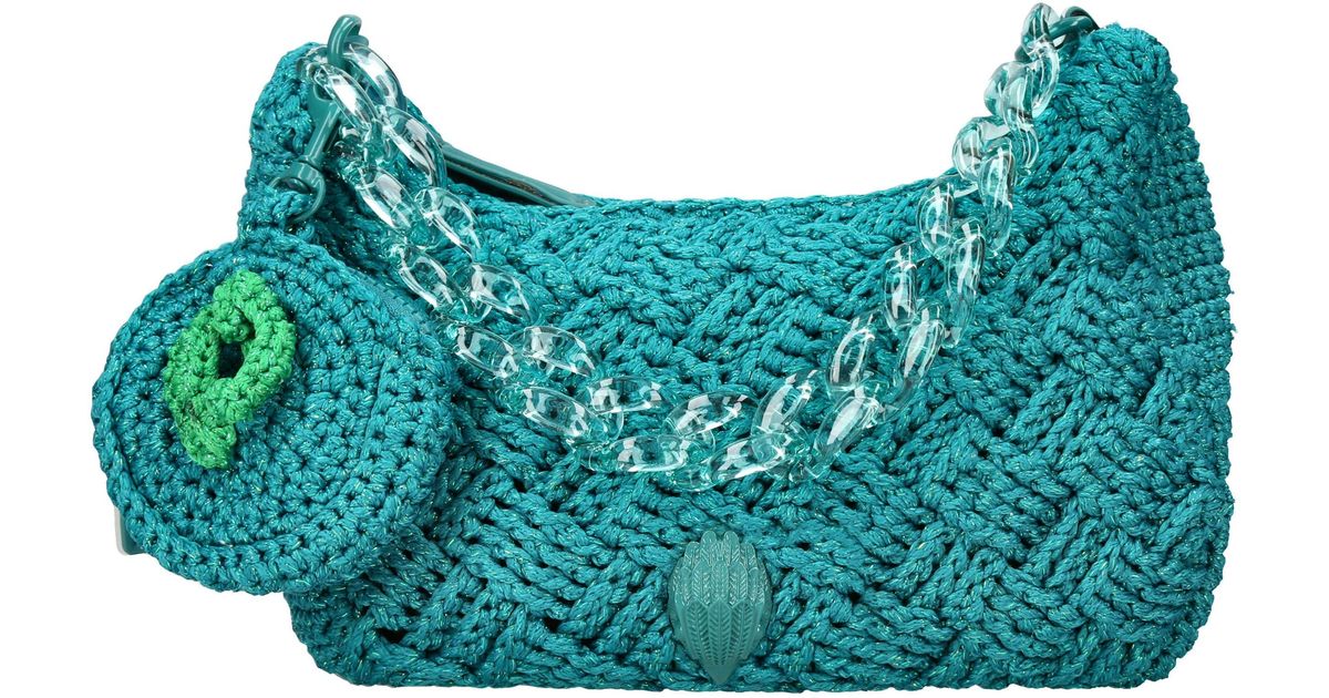 Kurt Geiger Crochet Multi Crossbody Bag in Green Lyst