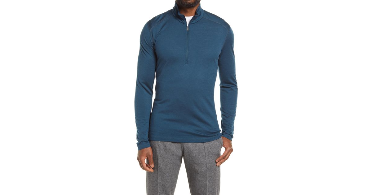 Icebreaker 200 Oasis Merino Wool Half-zip Pullover in Blue for Men - Lyst