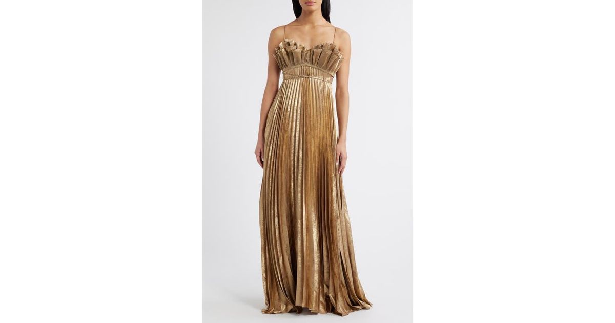 acler sanna pleated metallic dress Acler Online AU Women's Maxi Dress, Teal Grove, AU12 US8