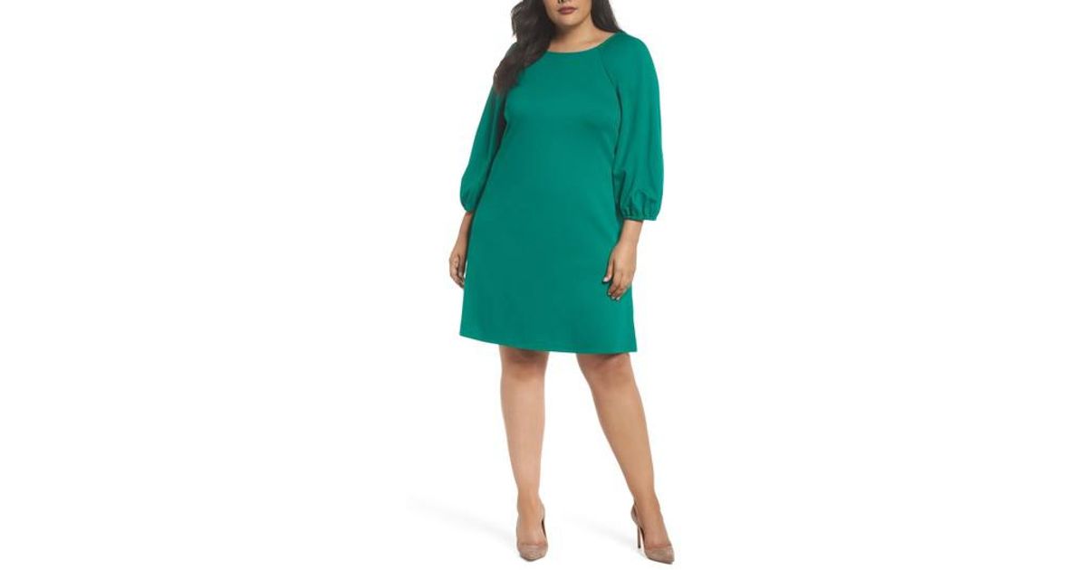eliza j balloon sleeve shift dress
