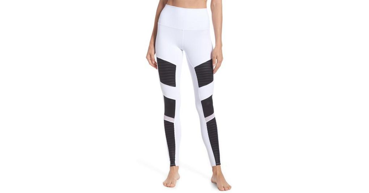alo black moto leggings